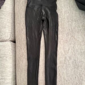 Black Faux Leather Leggings